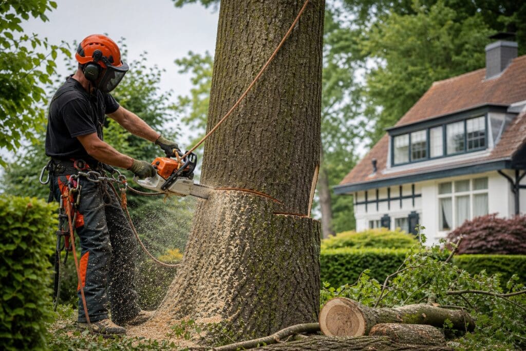 Bomen kappen in Baarn: zo gaat het veilig en snel